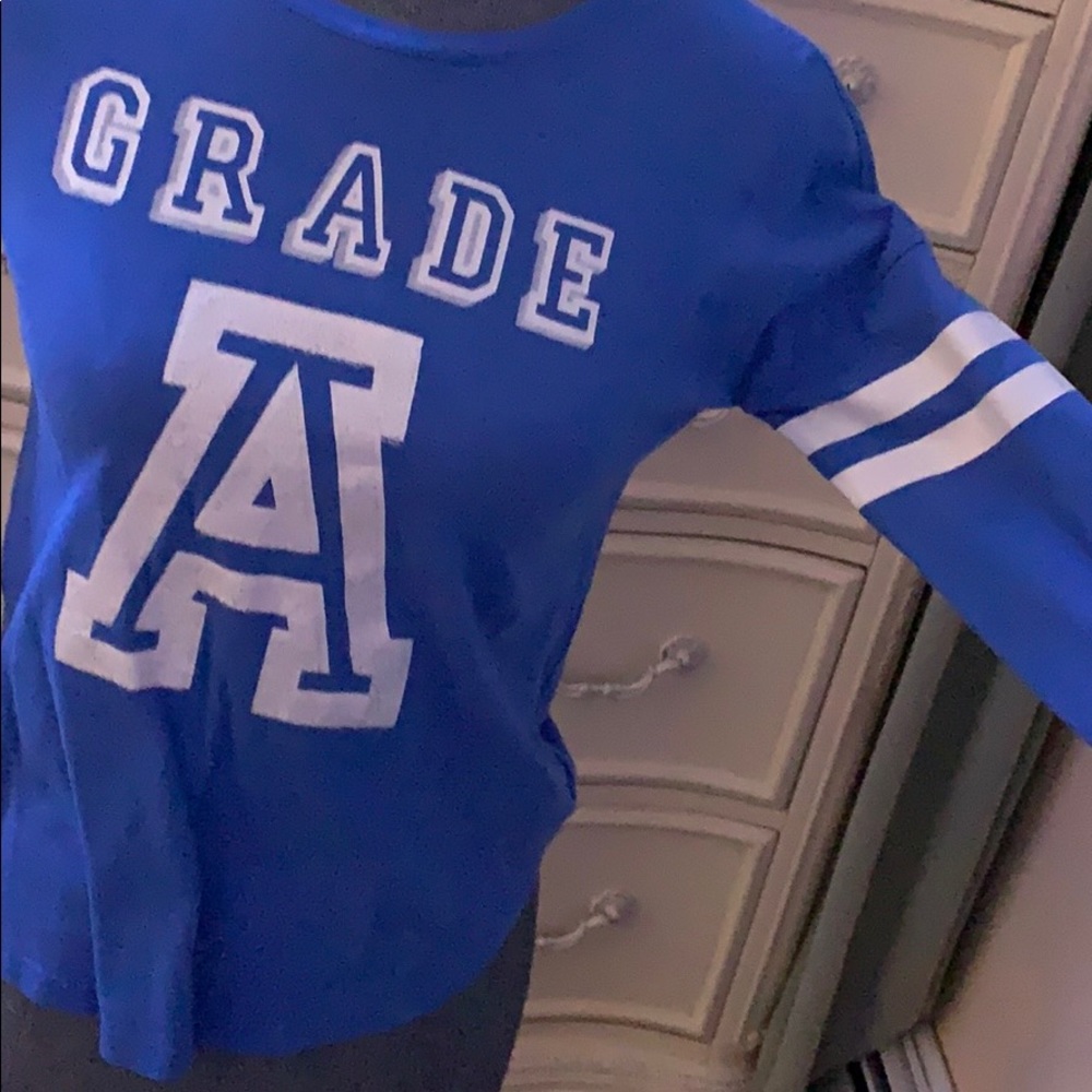 Blue long sleeve shirt